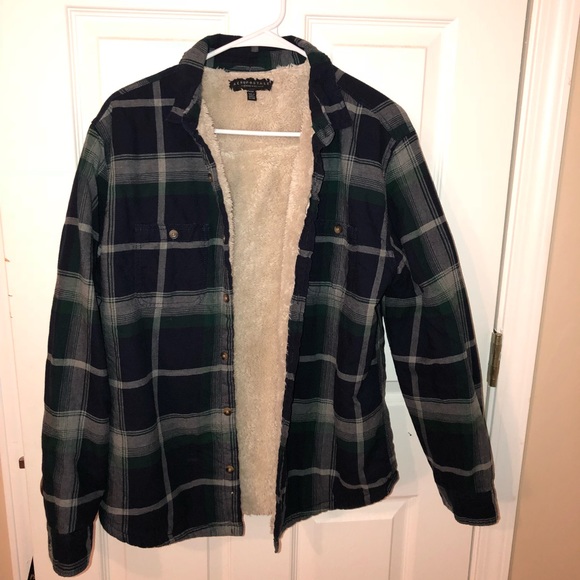 fluffy flannel jacket